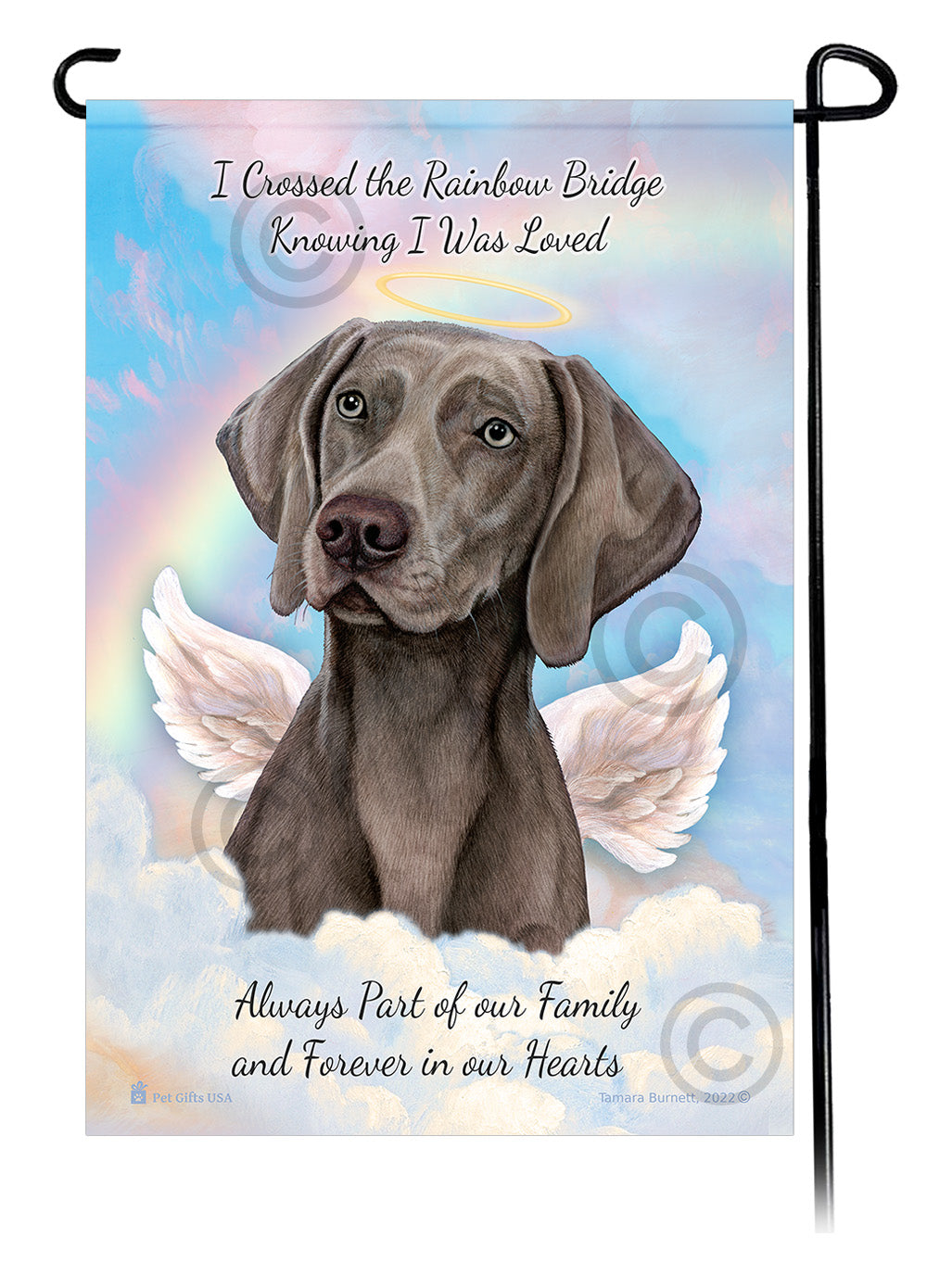 Weimaraner Memorial - Garden Flag