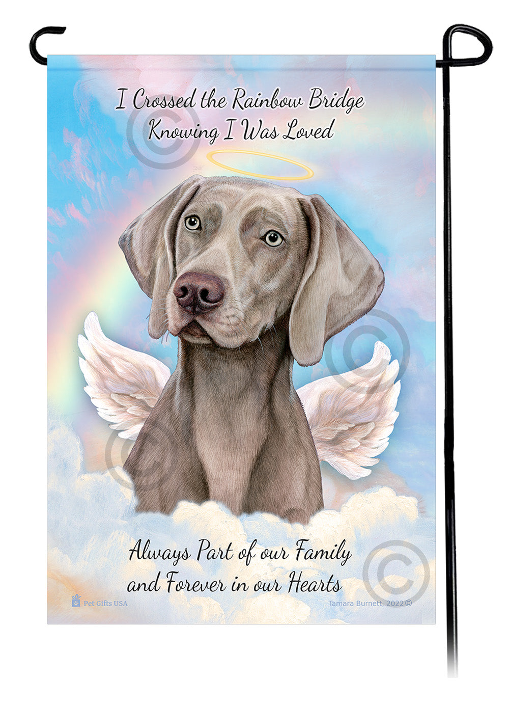 Weimaraner Memorial - Garden Flag