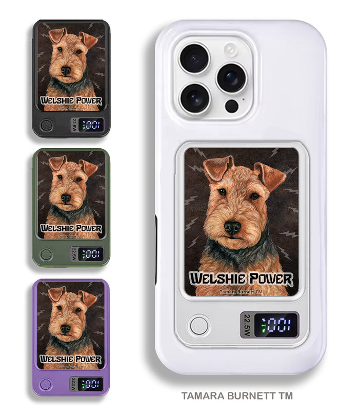 Welsh Terrier Black and Tan Phone Bank Wireless Charger
