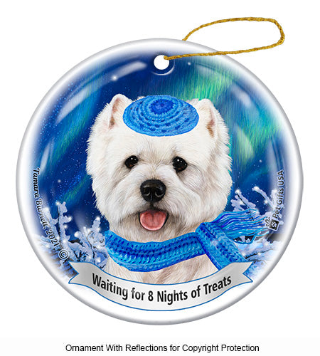 Westie Hanukkah Ornament