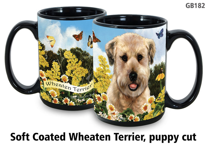 Soft Coated Wheaten Terrier Puppy Cut - Garden Party Fun Mug 15 oz