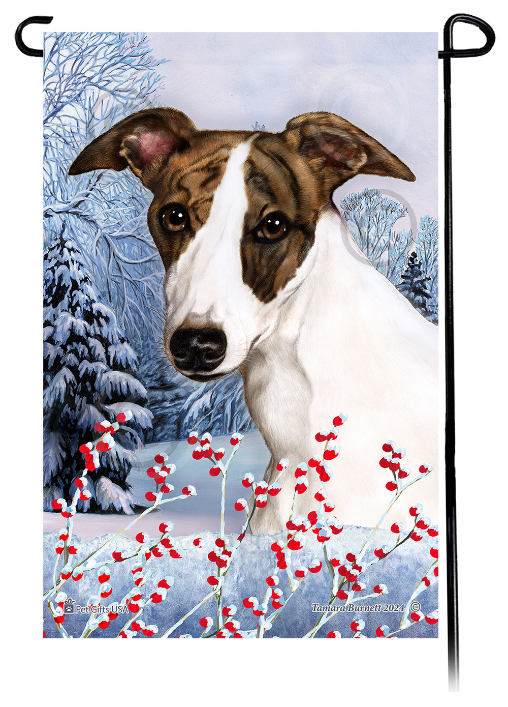 Whippet Winterberries - Garden Flag