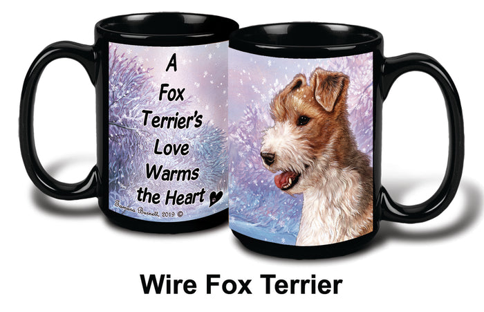 Wire Hair Fox Terrier Winter Mug 15 oz