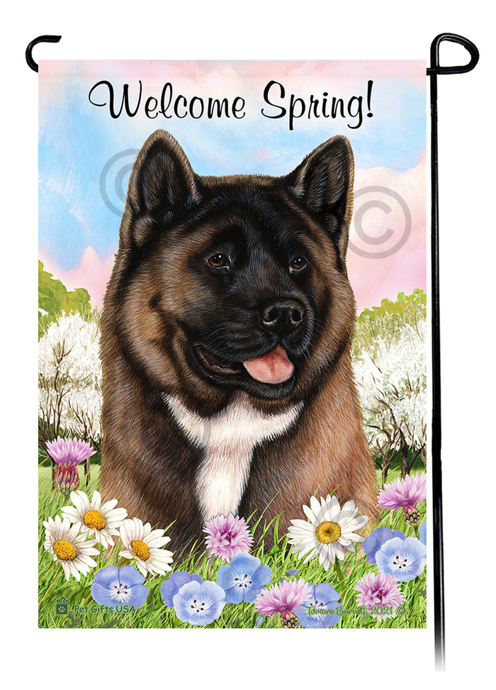 Akita Welcome Spring Garden Flags