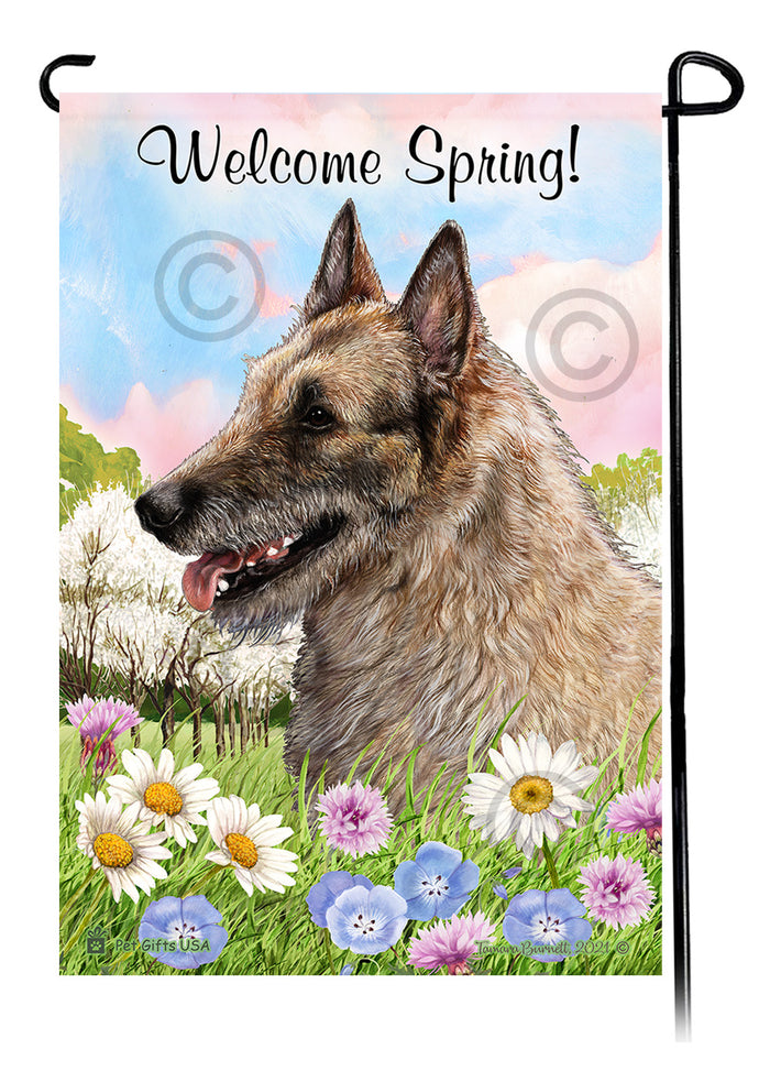 Belgian Laekenois Welcome Spring Garden Flags