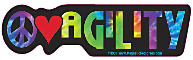 Agility Dogs Yippie Hippie Bumper Sticker