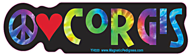 Corgi Yippie Hippie Bumper Sticker