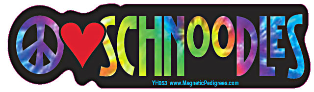 Schnoodle Yippie Hippie Bumper Sticker