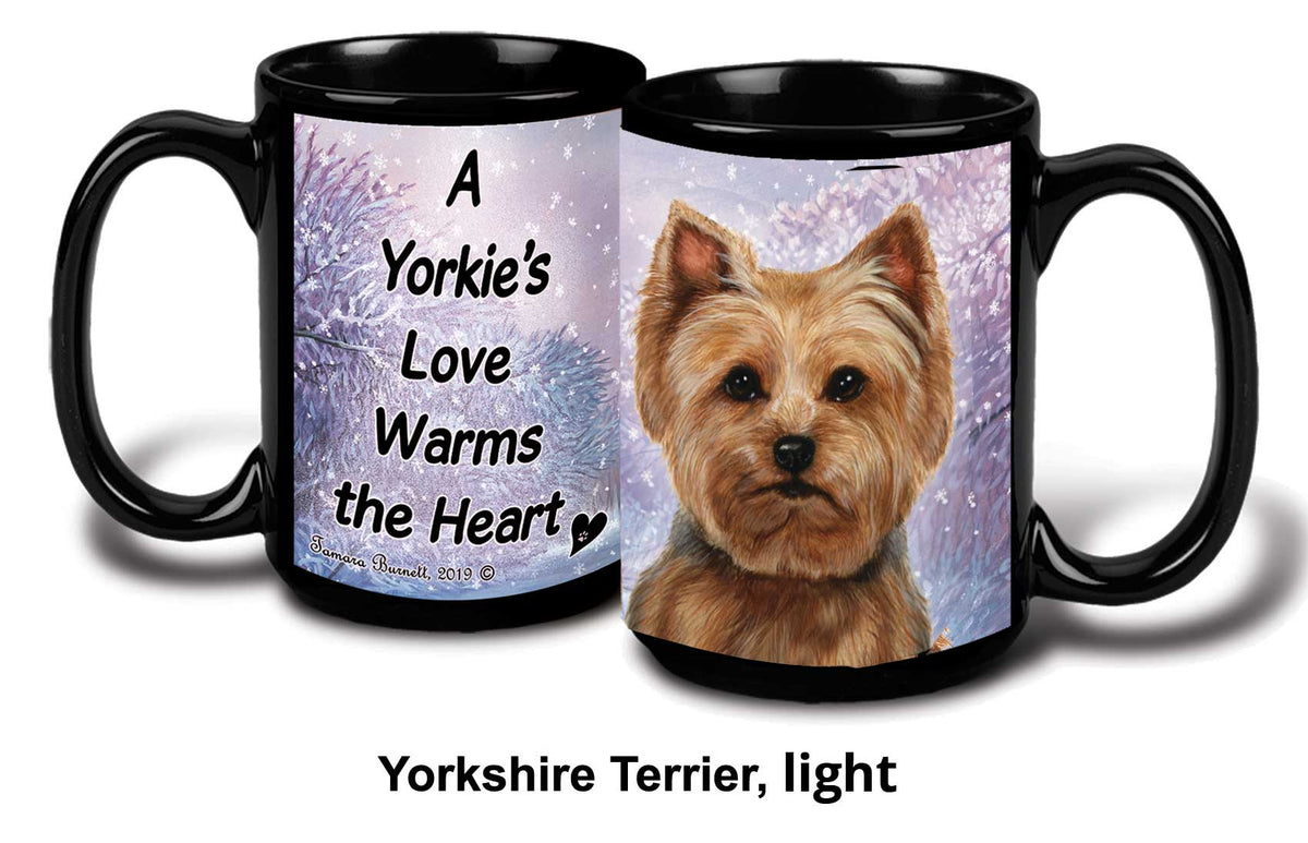 Yorkie Light Winter Mug 15 oz