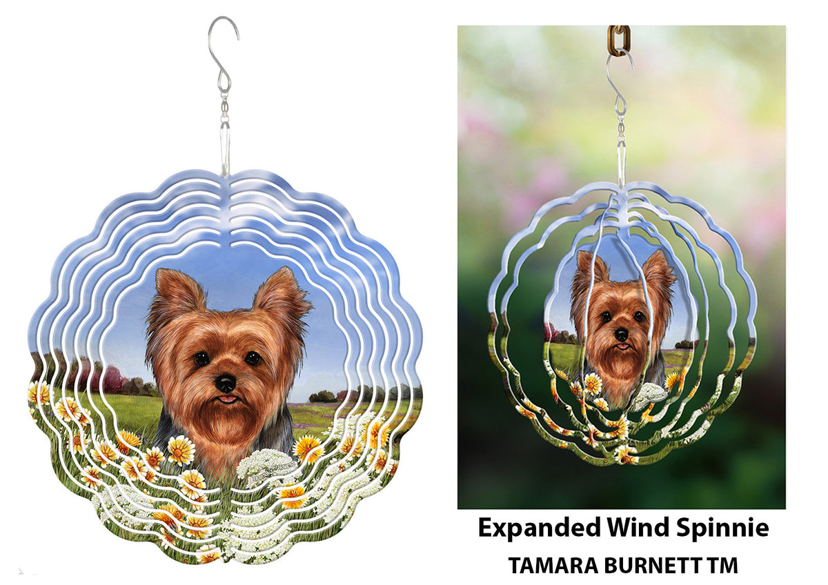 Yorkshire Terrier Adult Natural Coat 2 Wind Spinner