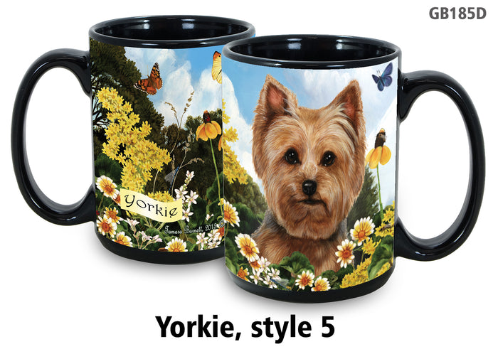 Yorkie Light - Garden Party Fun Mug 15 oz