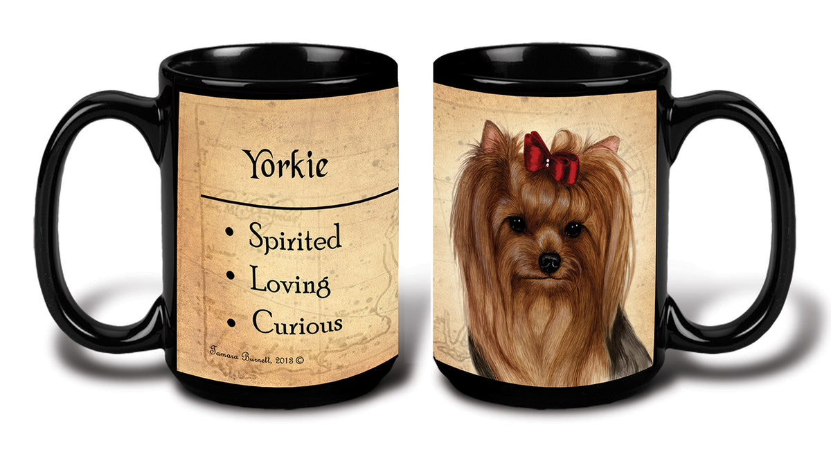 Yorkie Adult Show Coat - My Faithful Friends Mug 15 oz