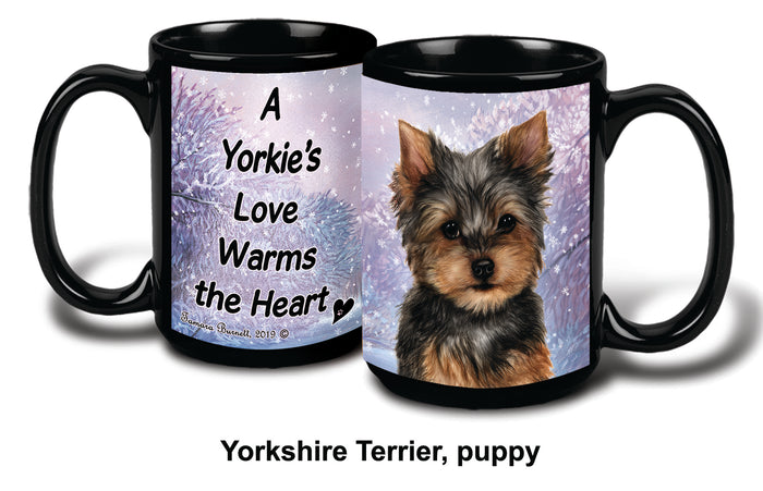 Yorkie Winter Mug 15 oz