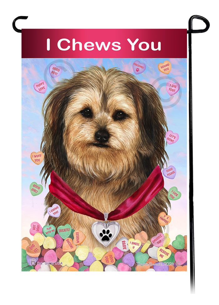 Yorkipoo Valentine Sweetheart Garden Flags