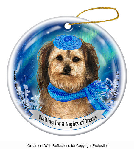 Yorkipoo Fawn Hanukkah Ornament