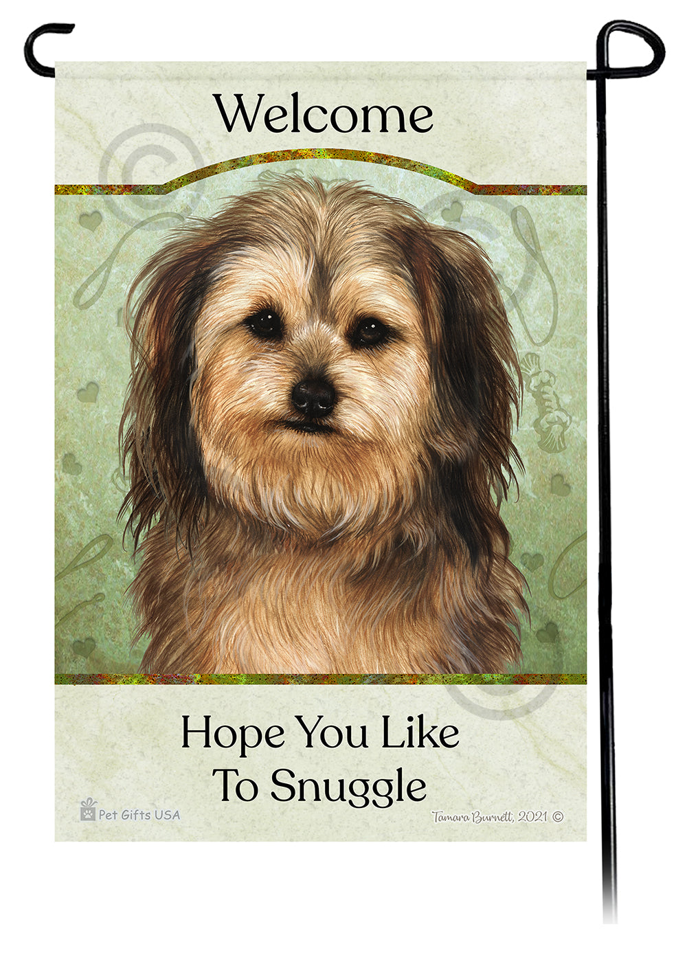 Yorkipoo Hope You Like To Snuggle Garden Flags
