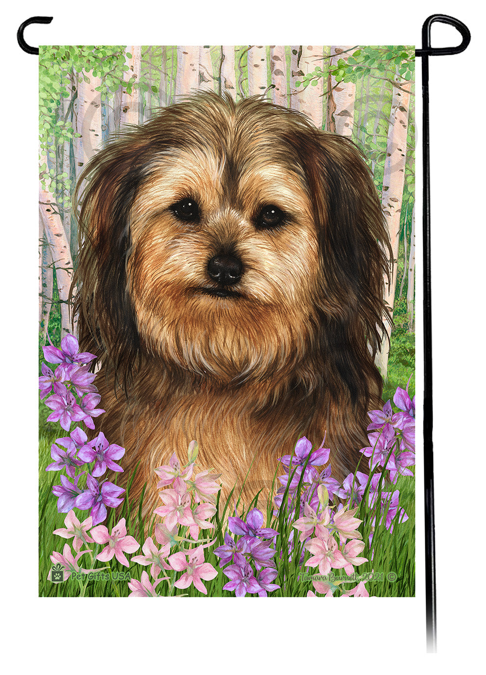 Yorkipoo Spring Flowers - Garden Flag
