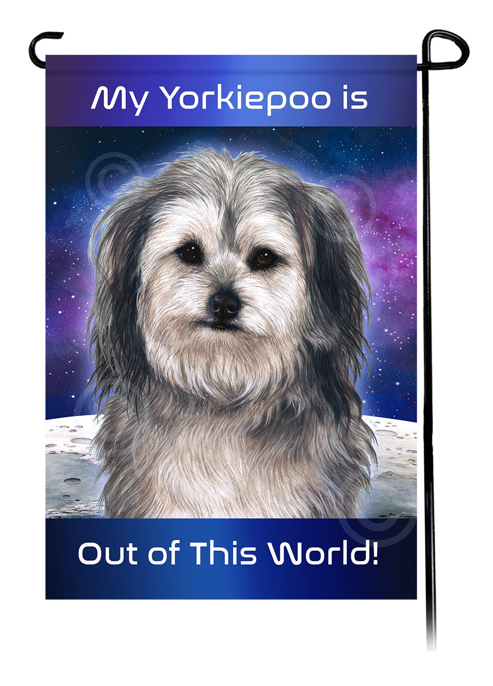 Yorkipoo Out Of This World - Garden Flag