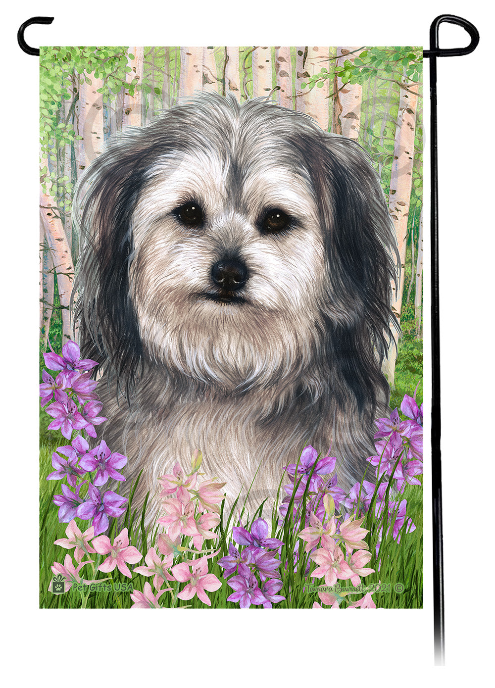 Yorkipoo Spring Flowers - Garden Flag