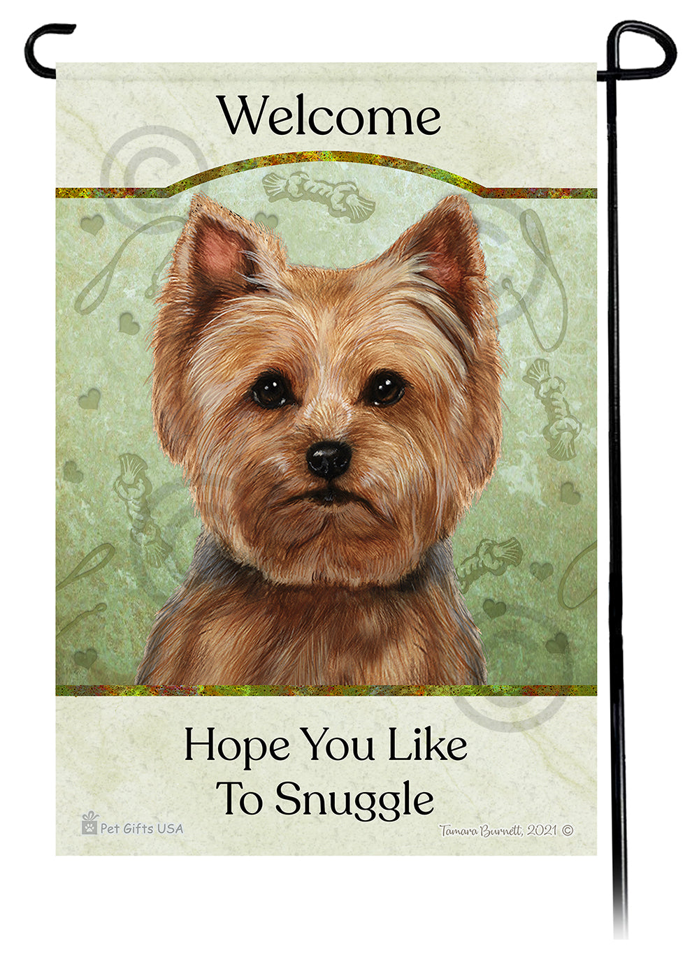 Yorkshire Terrier Hope You Like To Snuggle - Garden Flag