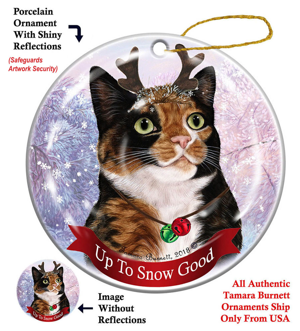 Up To Snow Good Cat Ornaments sample image