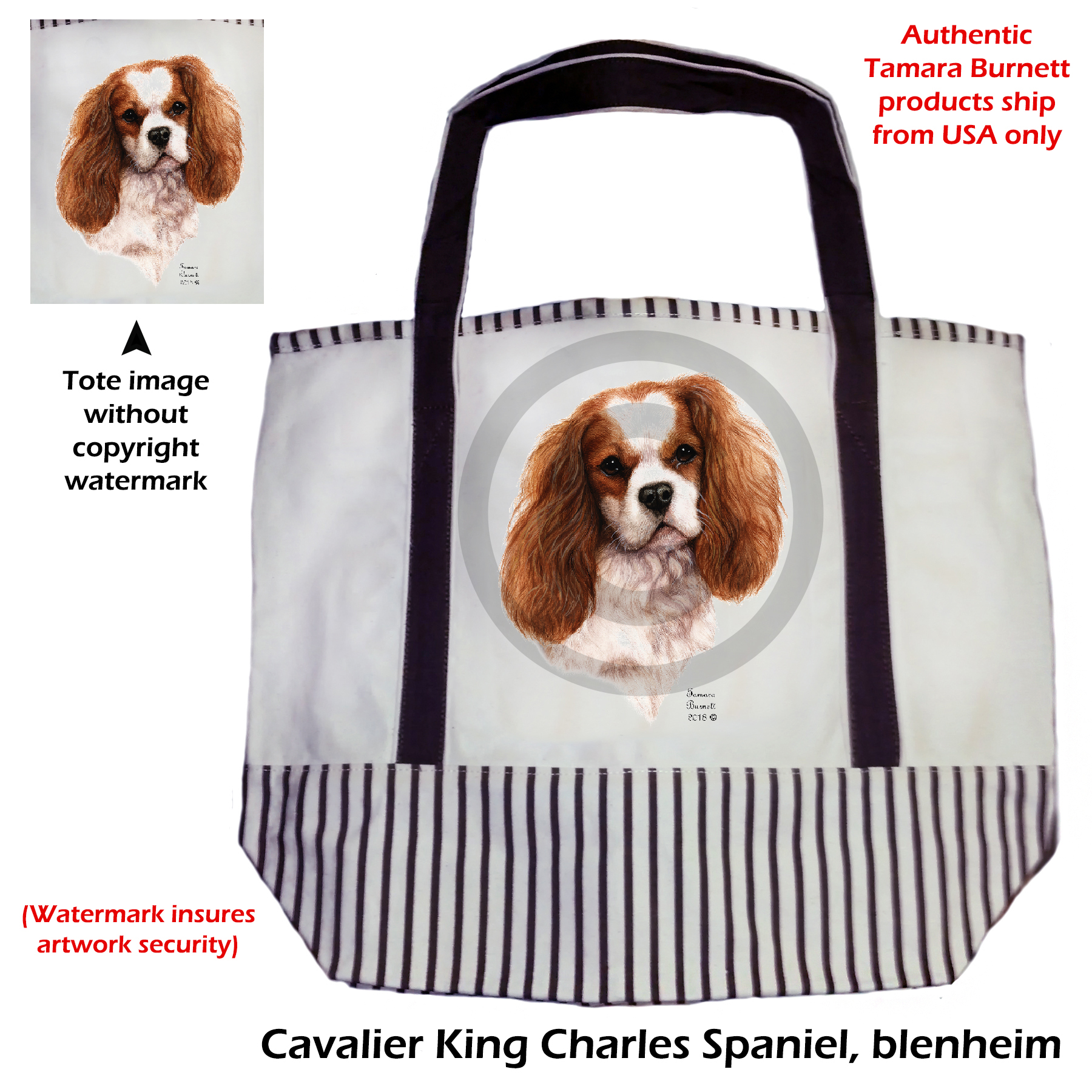An image of product 11054 Cavalier Blen  Tote Bag