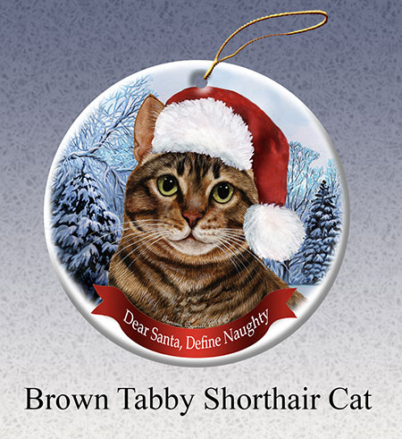 Brown Tabby Cat - Howliday Ornament Image