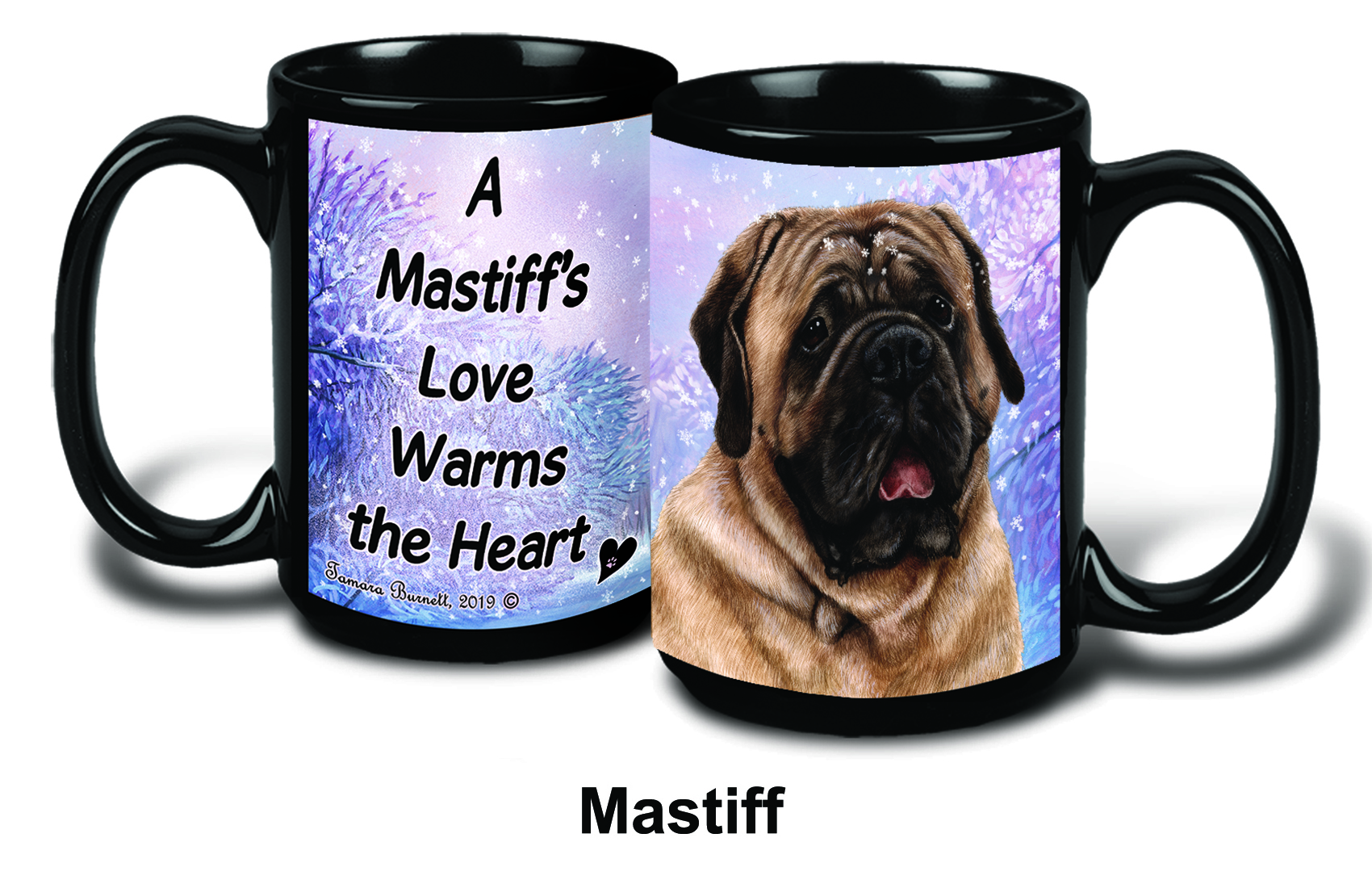 Mastiff- Fawn Winter Mugs image
