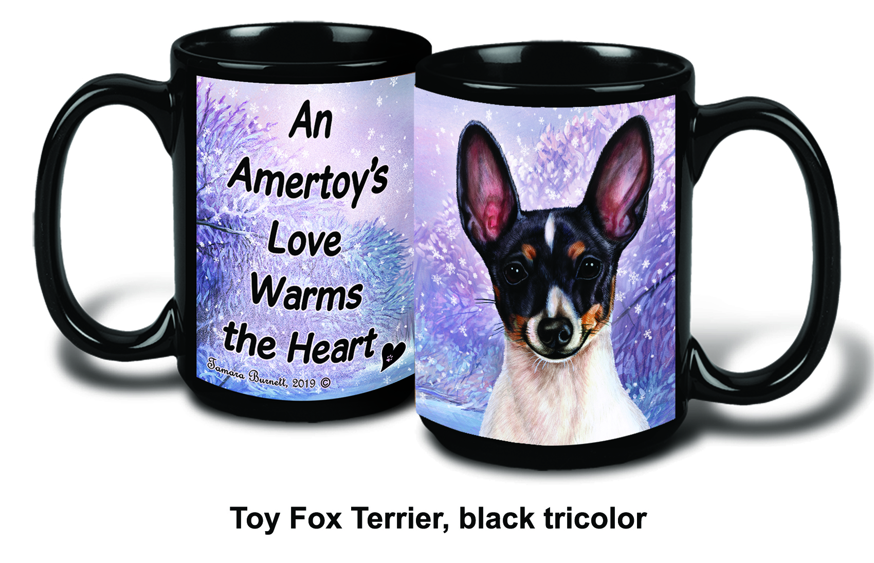 An image of the Toy Fox Terrier Black Tri Winter Mugs