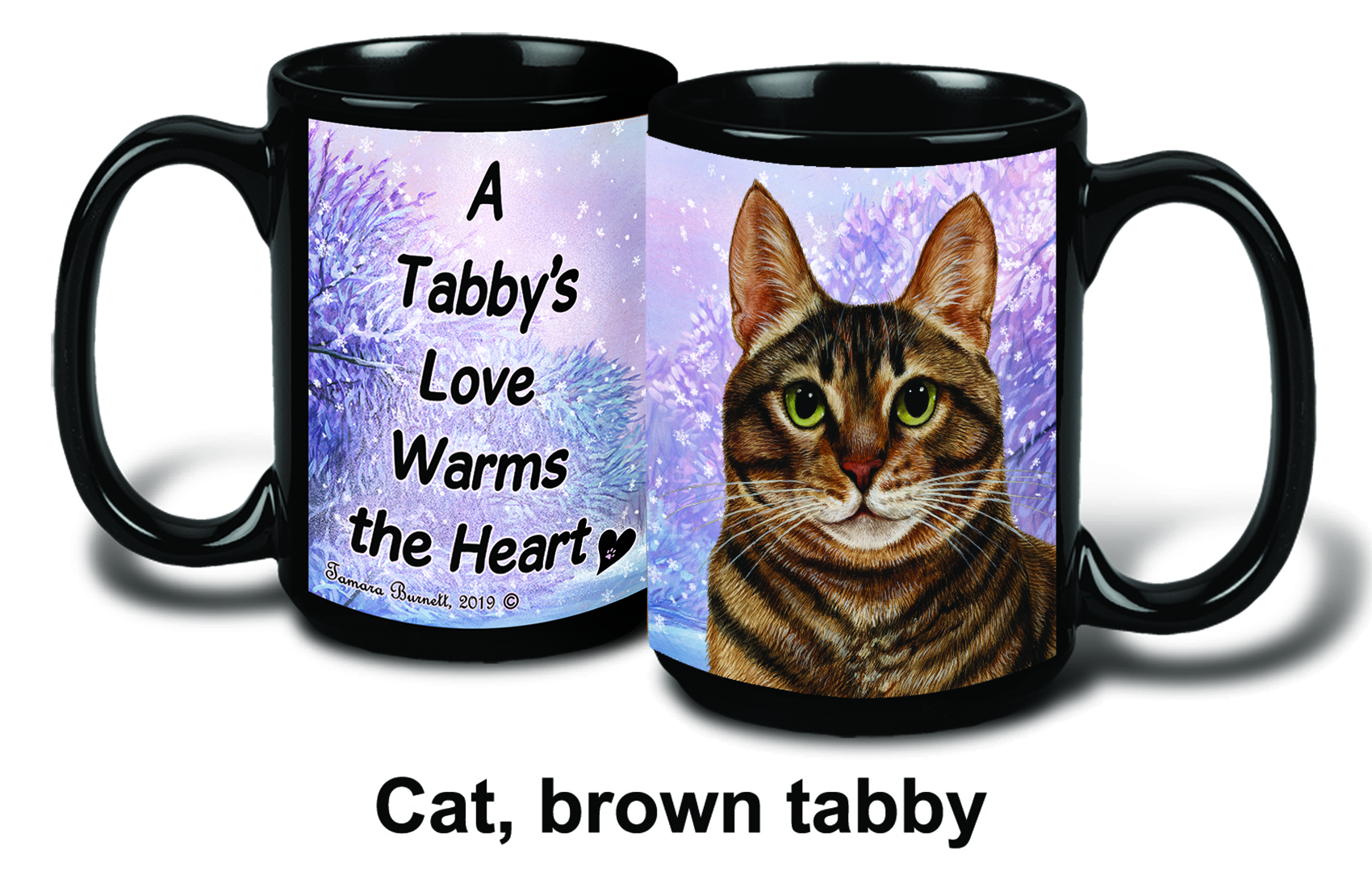 Tabby Brown Winter Mugs image