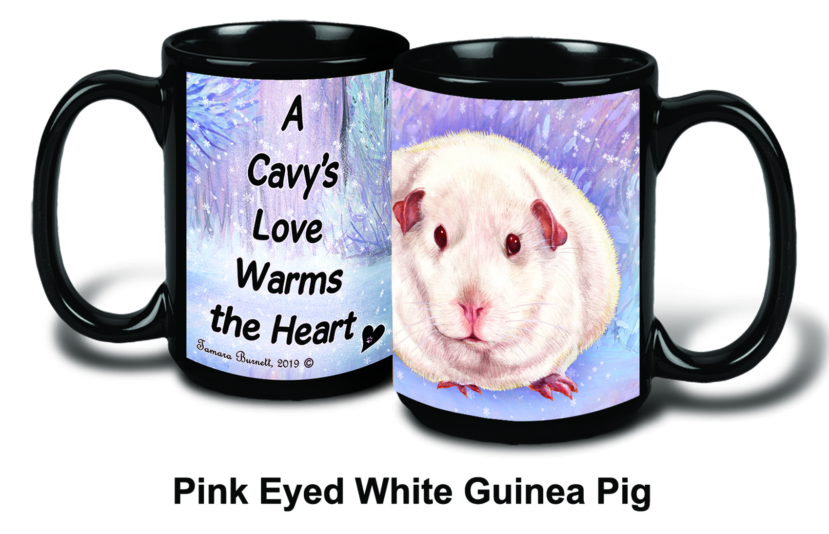 An image of the Guinea Pig Pink Eyed White Winter Mugs