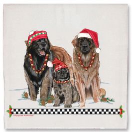 An image of product 13218 Leonberger Christmas Kitchen Towel Holiday Pet Gifts