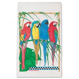 An image of product 13221 Macaw Parrot Fauna Kitchen Dish Towel Pet Gift