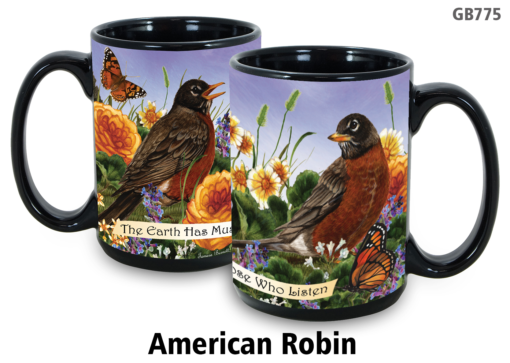 An image of product 13698 American Robin - Garden Party Fun Mug 15 oz