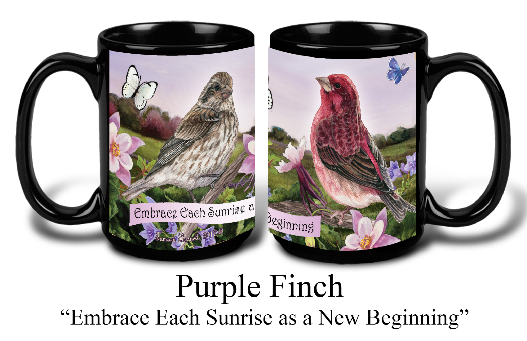 An image of product 13710 Purple Finch - Garden Party Fun Mug 15 oz