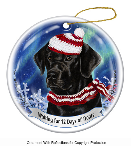 Labrador Black (English) Series 5 Christmas Ornament image