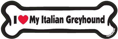 I Love My Italian Greyhound - Breed Specific image sized 450 x 151