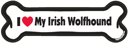 I Love My Irish Wolfhound - Breed Specific image sized 450 x 151