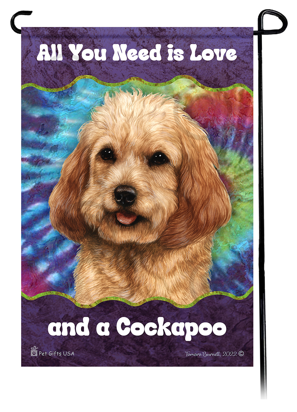 All You Need Is Love Garden Flags Dogs sample image