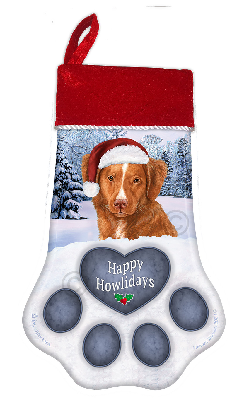 An image of the Nova Scotia Duck Tolling Retriever Holiday Stocking