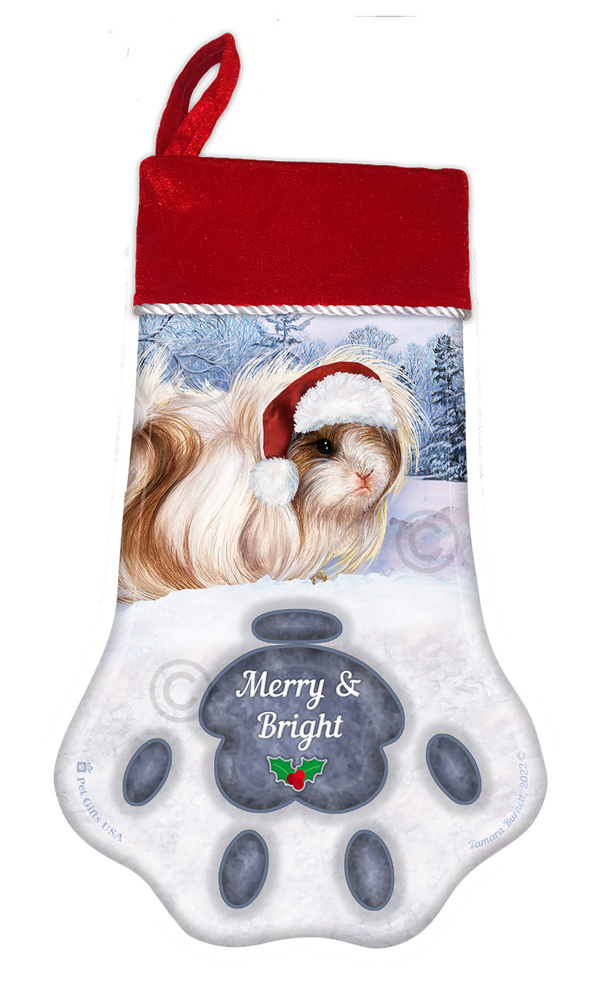 An image of the Peruvian Guinea Pig Holiday Stocking