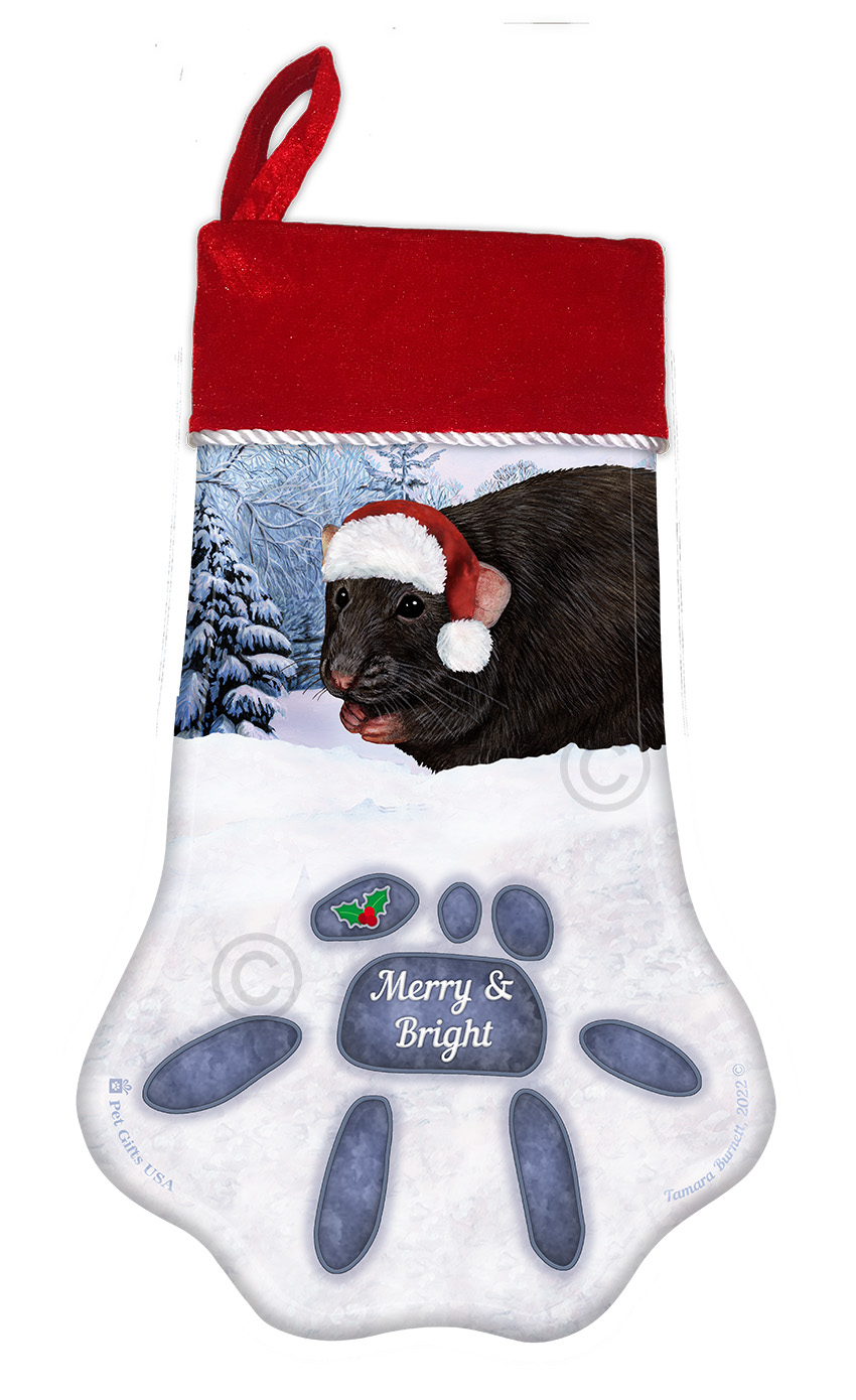An image of the Black Rat Holiday Stocking