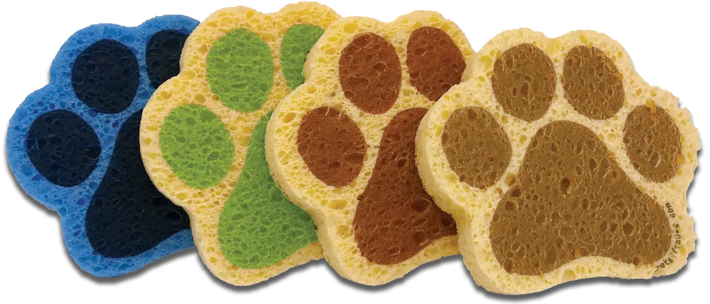 Pop Up Paw Sponge - Neutral Pack (6) Image