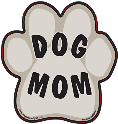 Dog Mom - Paw Sticker Image