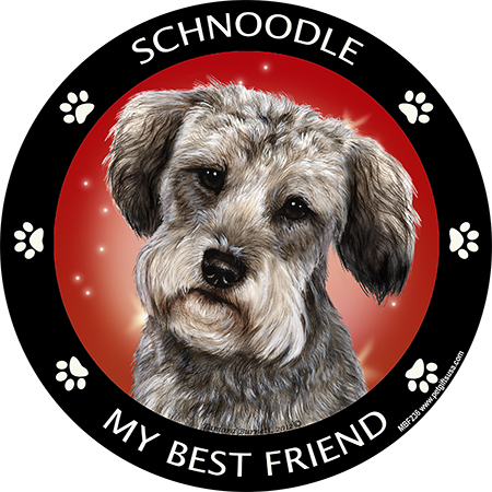 Schnoodle - My Best Friends Magnet Image