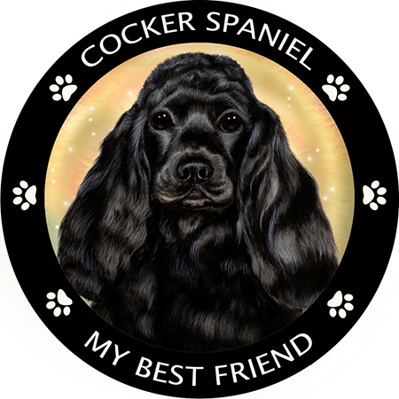 Cocker Spaniel (Black) - My Best Friends Magnet image sized 450 x 450