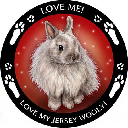 Jersey Wooly Rabbit - My Best Friends Magnet image sized 450 x 450