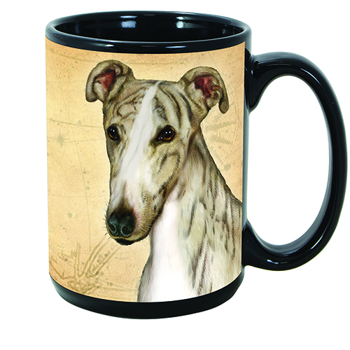 Greyhound - My Faithful Friends Mug 15 oz image sized 500 x 500