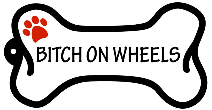 Bitch On Wheels - Bone Keychain image sized 720 x 375