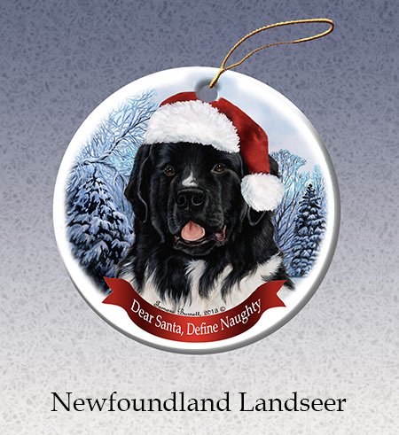 Newfoundland Landseer - Howliday Ornament Image